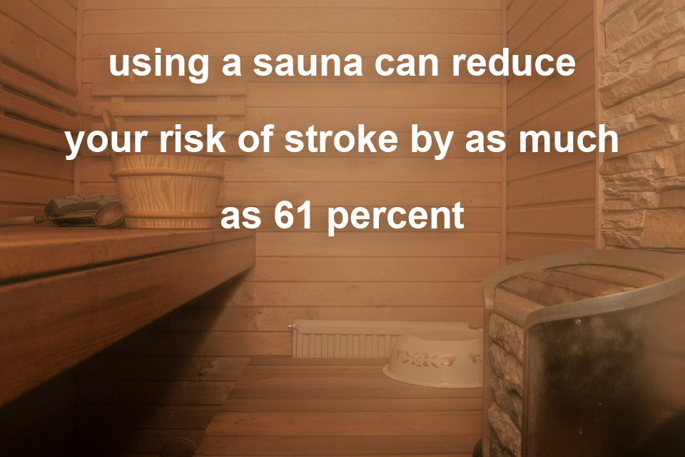 Using a Sauna can Reduce your Risk of Stroke by as much as 61 Percent